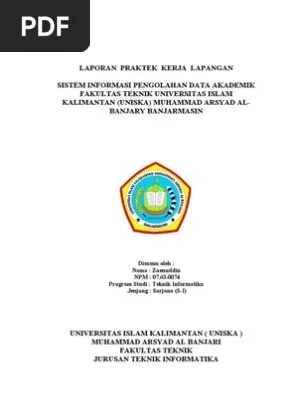 Contoh kata pengantar laporan pkl. Contoh Cover Laporan Pkl Yang Baik Dan Benar Nusagates