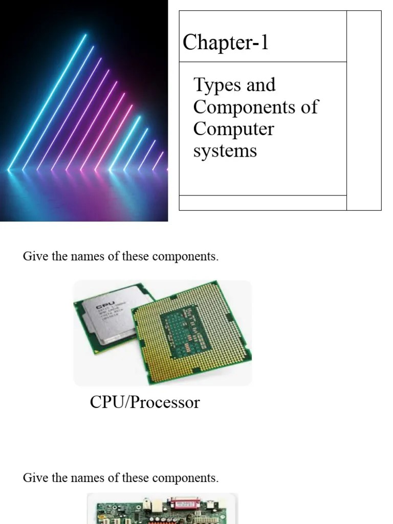 1 Types And Components Of Computer Systems | Download Free PDF | Input ...
