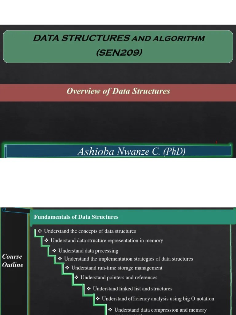 Data Structure Week 1-Overview Of Data Structures | Download Free PDF ...