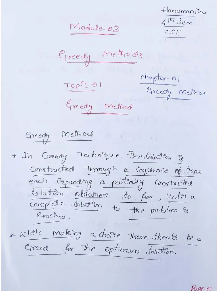 ADA - BCS401 Module 3 @vtunetwork | PDF