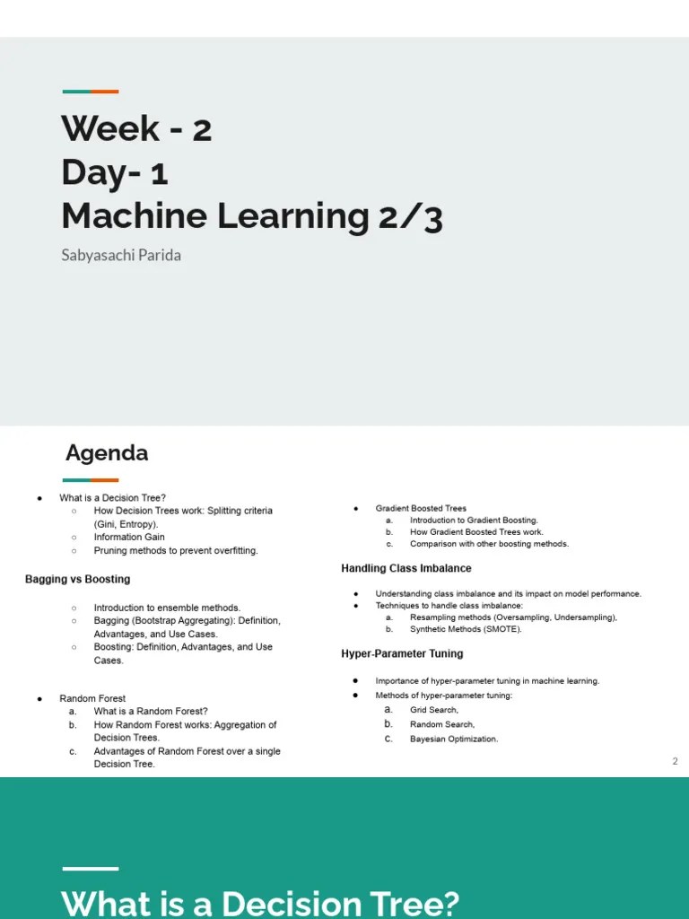Week - 2 Day - 2 Machine Learning 2_3 | PDF | Machine Learning | Data ...