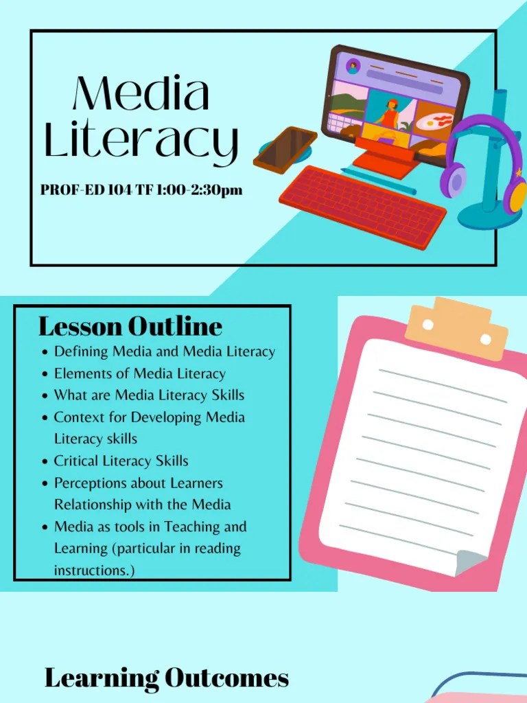 Media Literacy Education Presentation In Colorful Illustrative Style - City Illustrations - Artistic Retina Collection