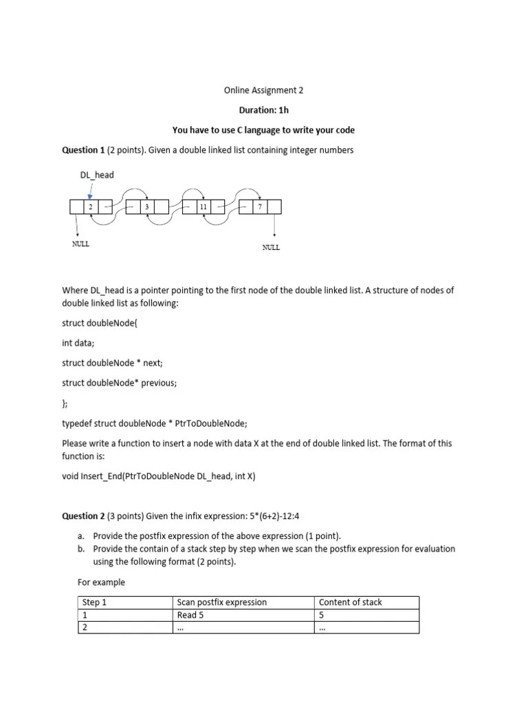 Online Assignment 2 | PDF | Queue (Abstract Data Type) | Computer Science