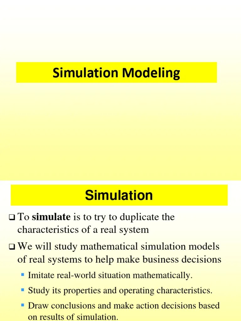 Simulation | PDF | Probability Distribution | Simulation