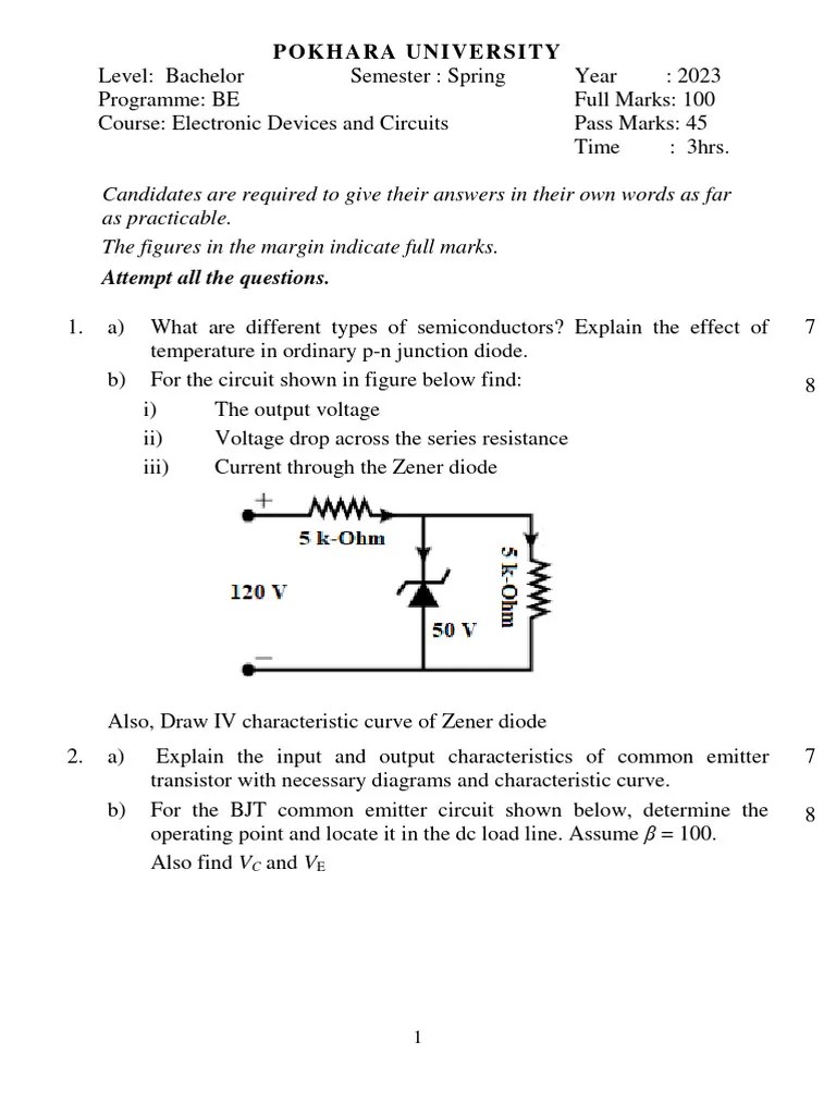 Electronic Devices And Circuits | Download Free PDF | Amplifier | Rectifier
