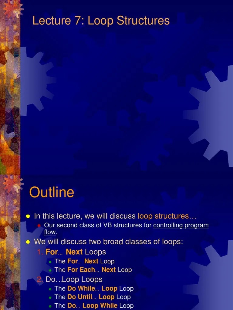 Lecture 7 - Loop Structures | PDF | Control Flow | Theoretical Computer ...