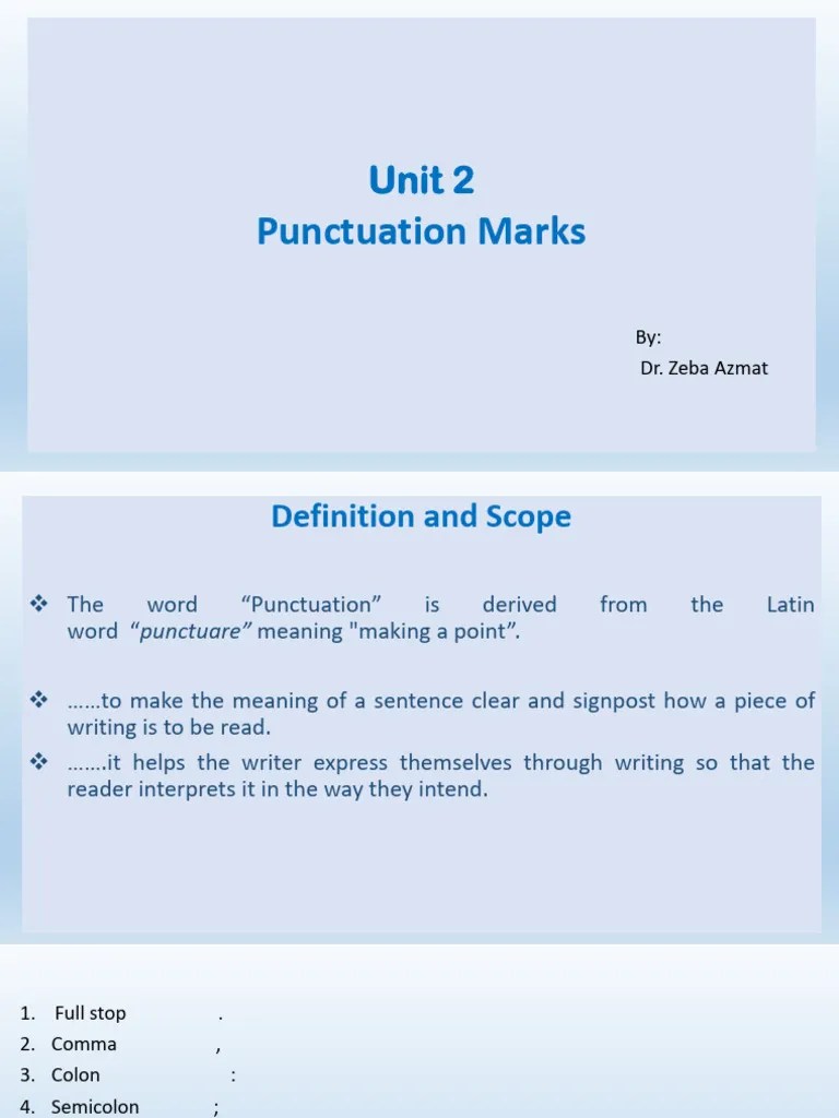 Punctuation Marks | PDF | Ellipsis | Linguistics