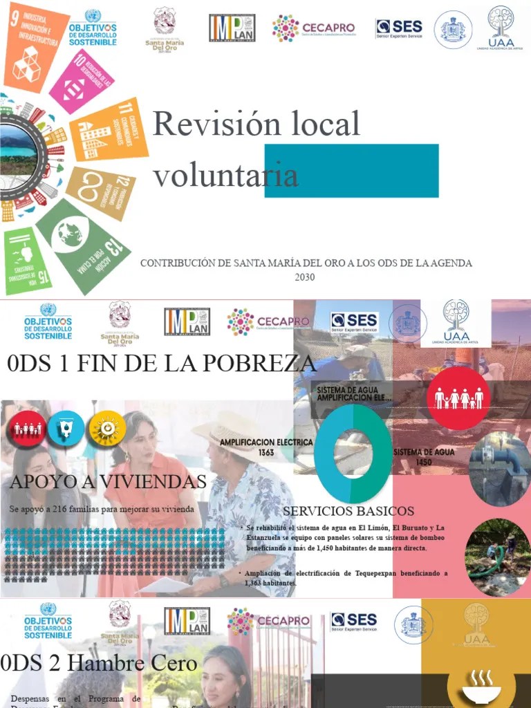 Informe Del Progreso Objetivos De Desarrollo Sostenible Presentación | Descargar Gratis PDF ...