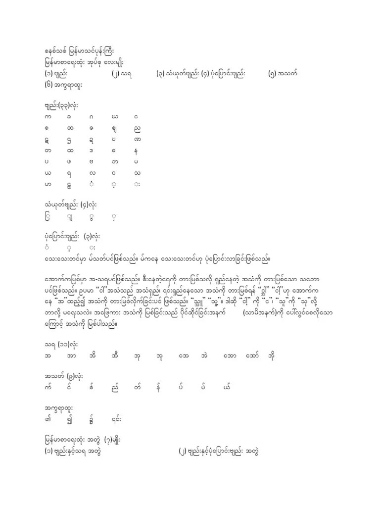 520911006 စနစ သစ မြန မာသင ပုန းကြီး | PDF