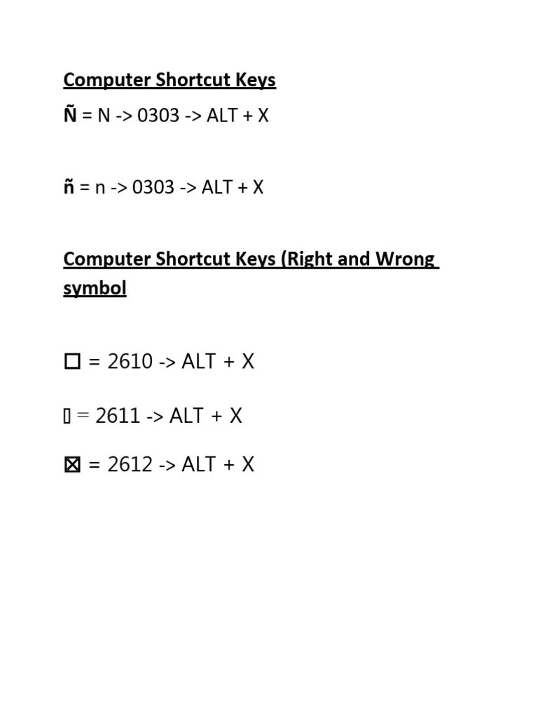 Computer Shortcut Keys | PDF