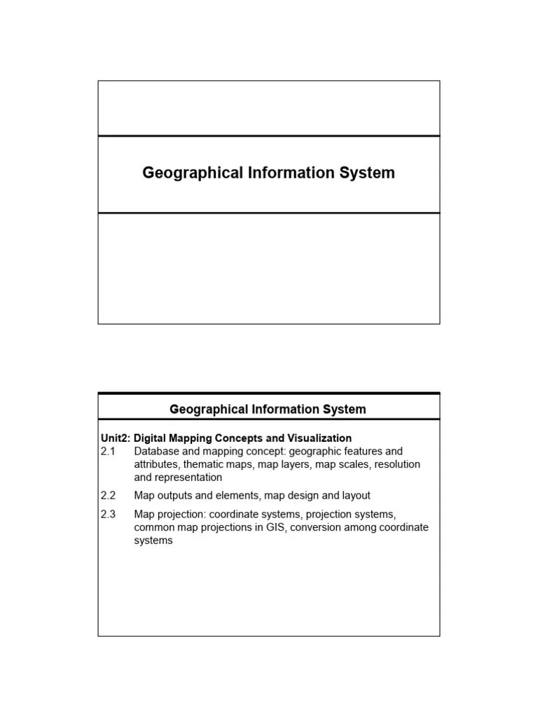 Unit-2 Digital Mapping Concepts And Visualization - 1 | PDF | Latitude ...