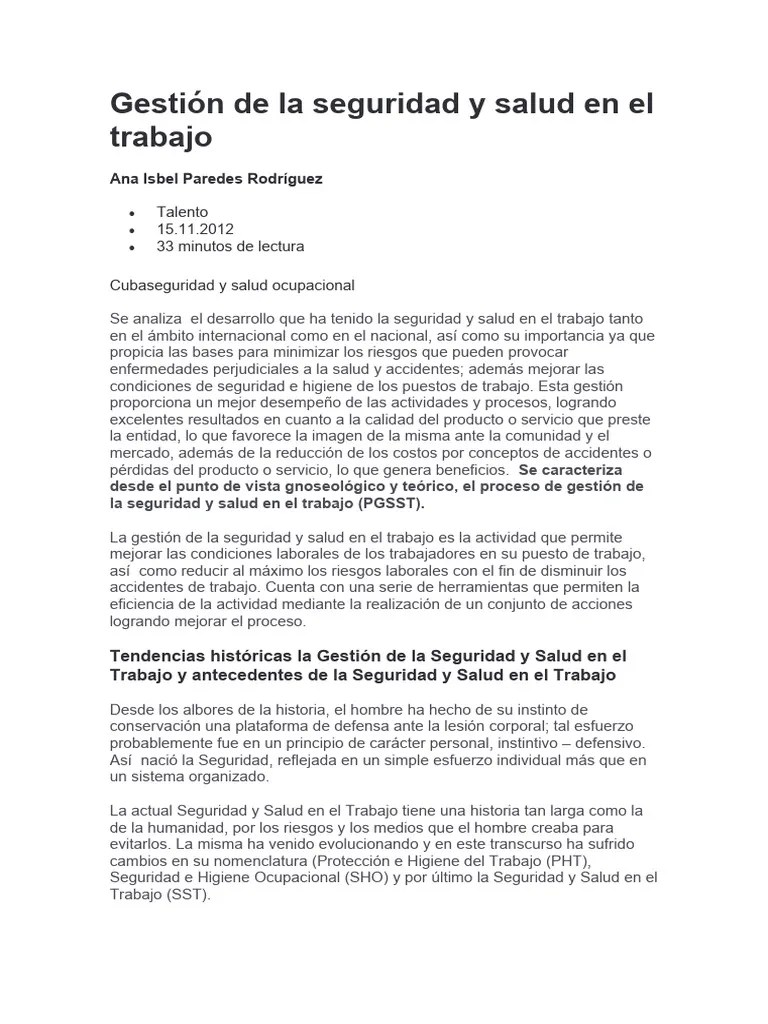 Evolución De Sst Historia Y Cuba Pdf Valores Business