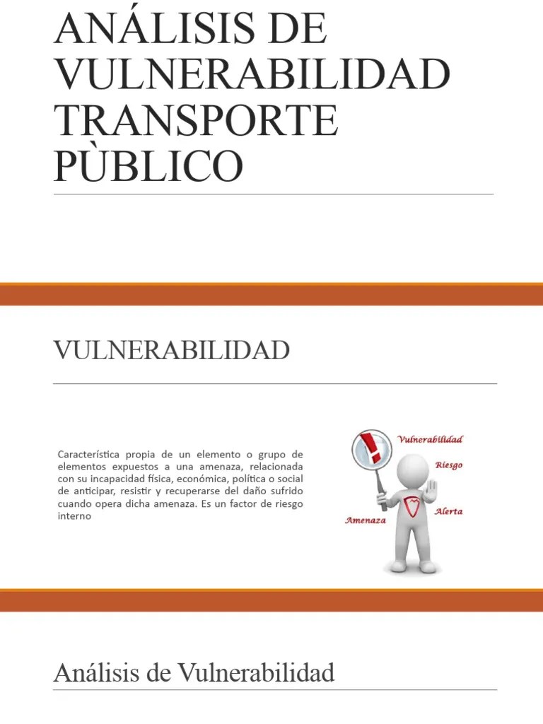 Analisis De Vulnerabilidad | PDF | Riesgo