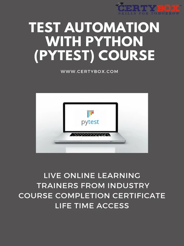 Test Automation With Python (PyTest) Course - Certybox | PDF | Software ...