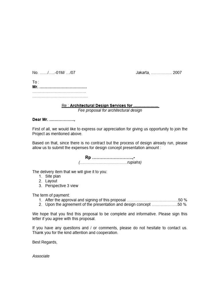 Surat Pengajuan Fee | PDF