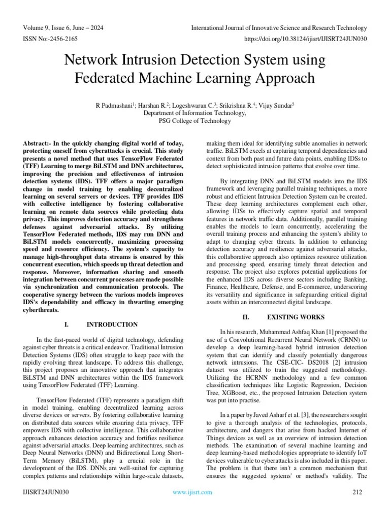 Network Intrusion Detection System Using Federated Machine Learning ...