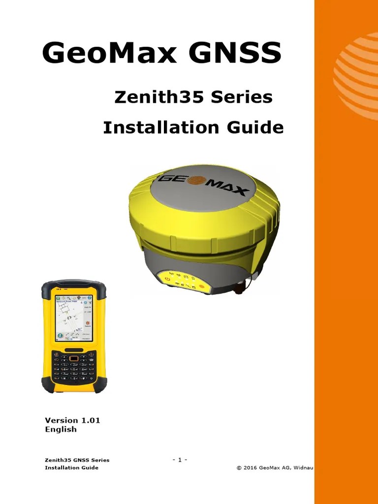GeoMax Zenith35 Installation Guide_en | Download Free PDF | Personal Computers | Microsoft Windows
