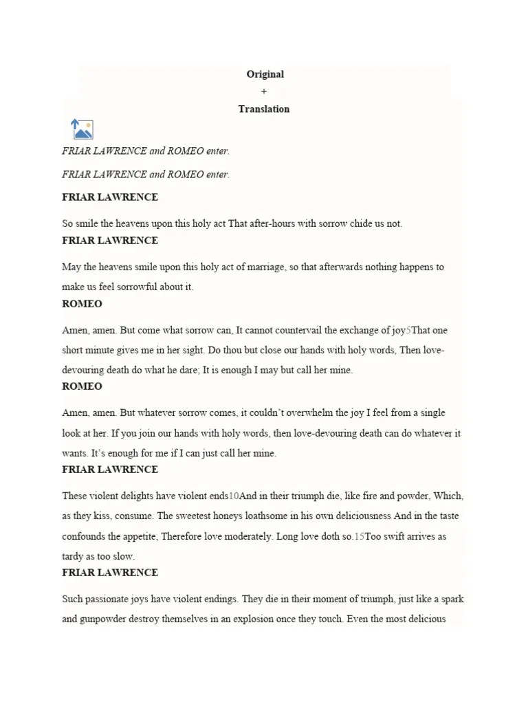 Romeo&Juliet Act 2 | PDF