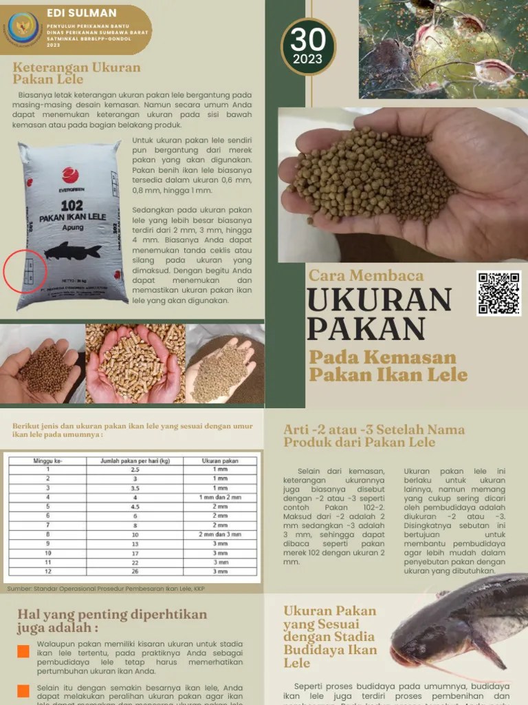 Cara Membaca Ukuran Pakan Lele Pada Kemasan | PDF
