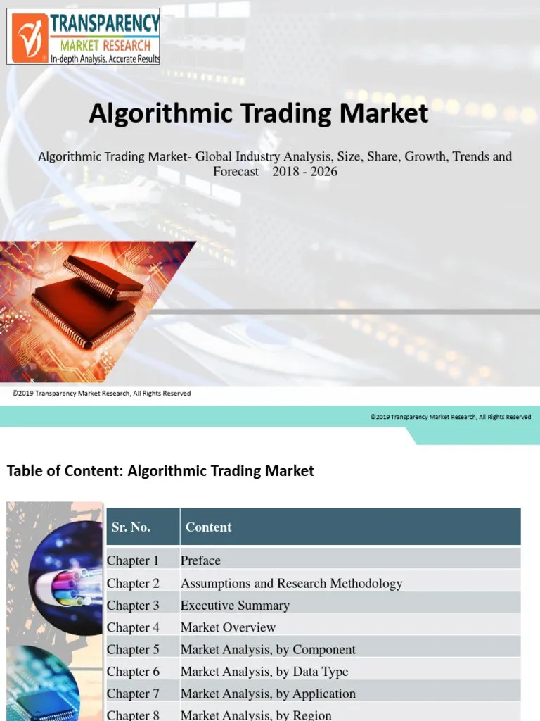 Algorithmic Trading Market | PDF | Algorithmic Trading | Marketing Research