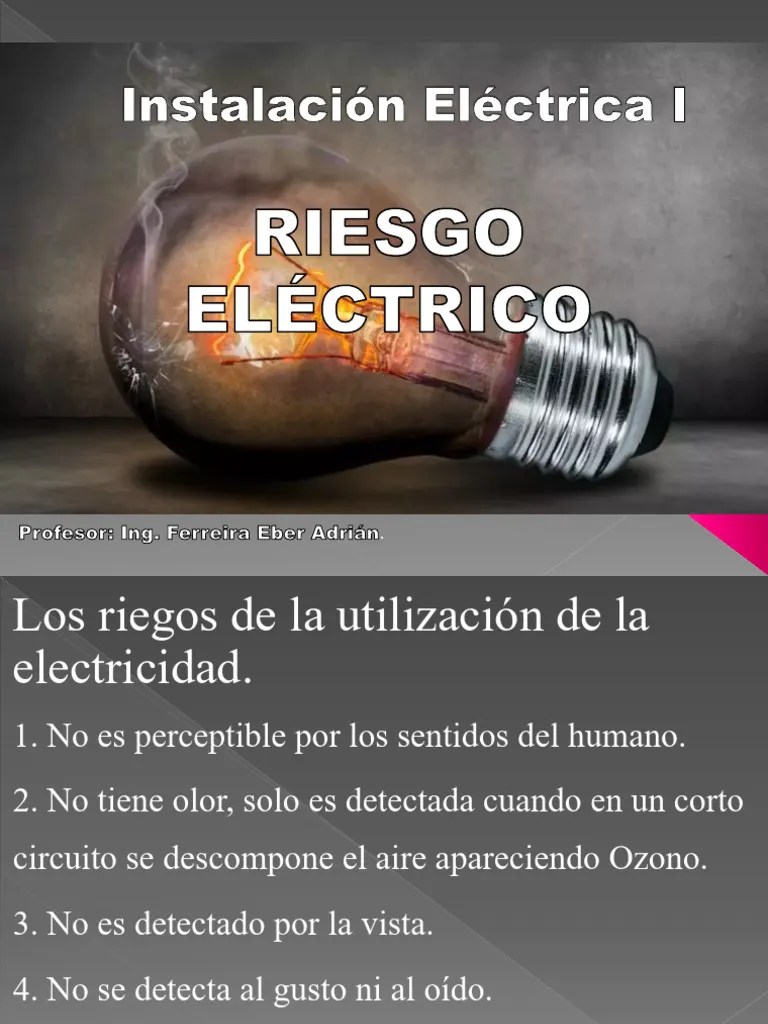 Riesgo Electrico | PDF | Corriente Eléctrica | Electricidad