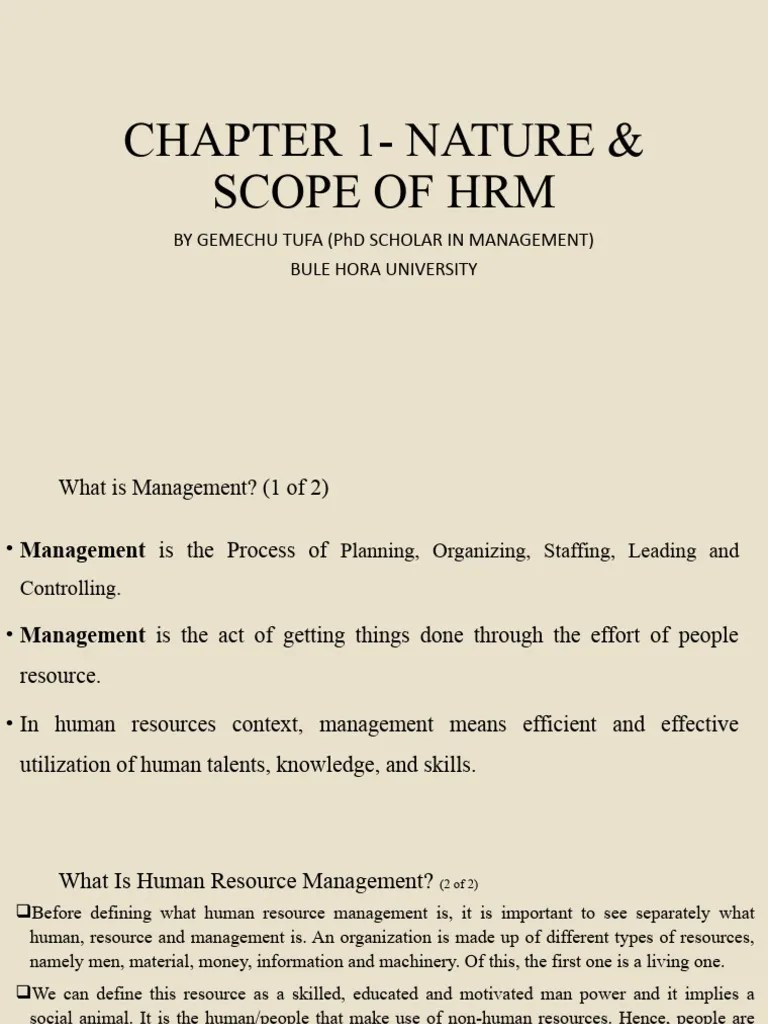 Chapter 1 Intro To HRM | PDF | Human Resource Management | Human Resources