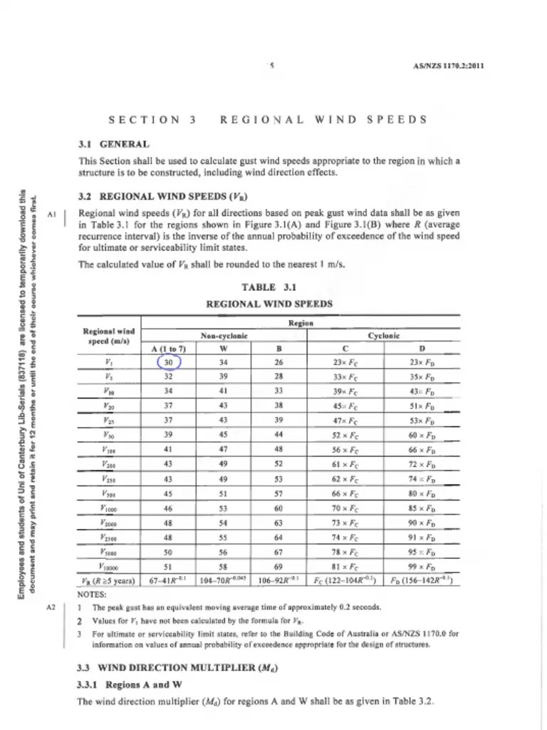 Regional Wind Speed | PDF
