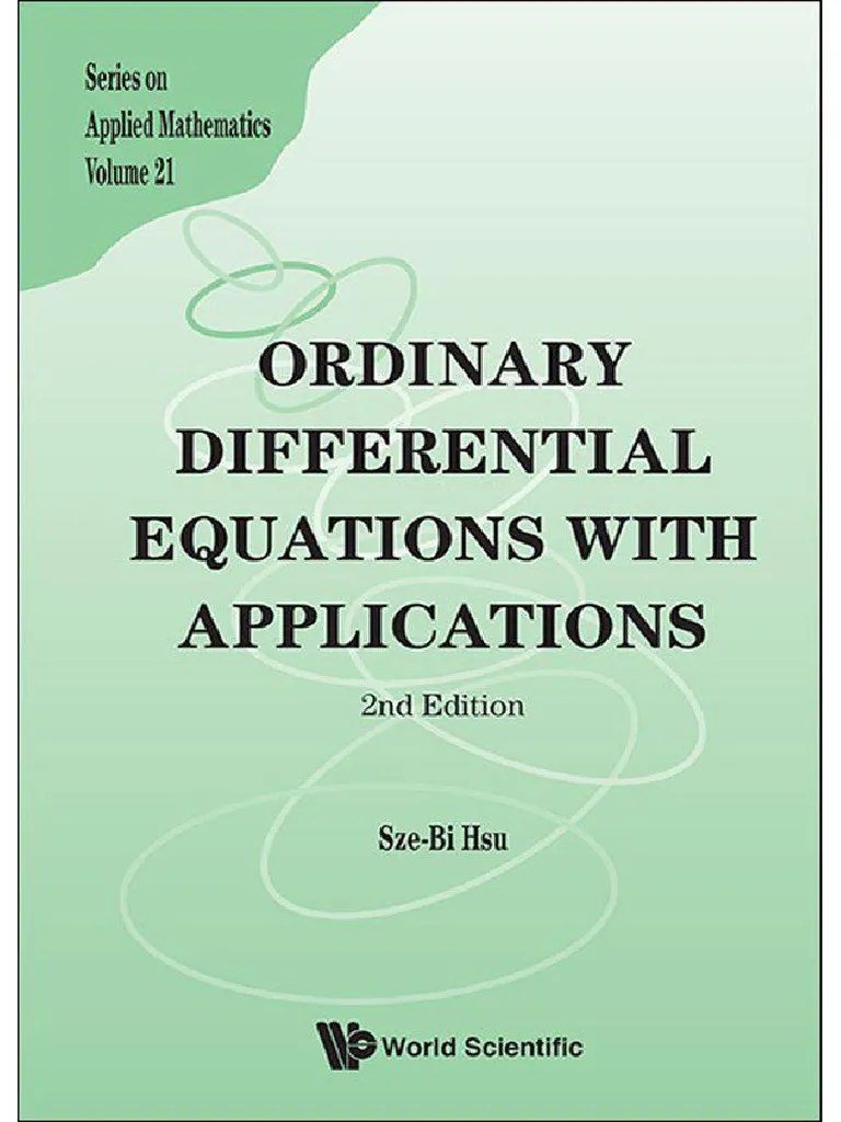 Ordinary Differential Equations With Applications (Sze-Bi Hsu) (Z-Library) | PDF | Stability ...