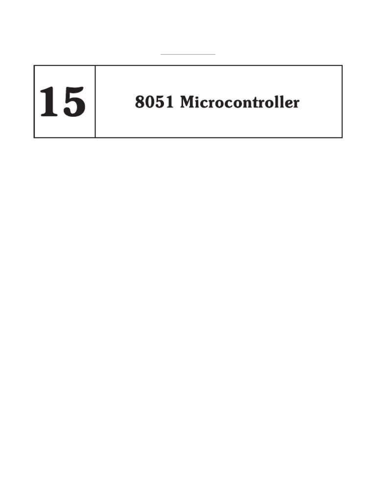 Introduction To 8051 Microcontroller | PDF | Chess | Computing