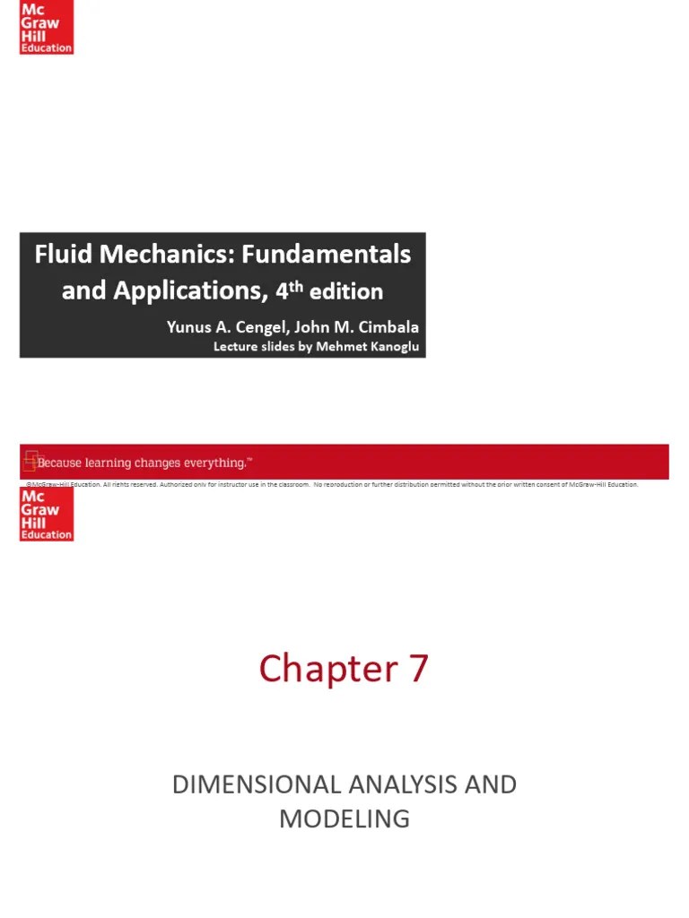 Fluid Mechanics Chapter 7 | PDF | Applied And Interdisciplinary Physics ...