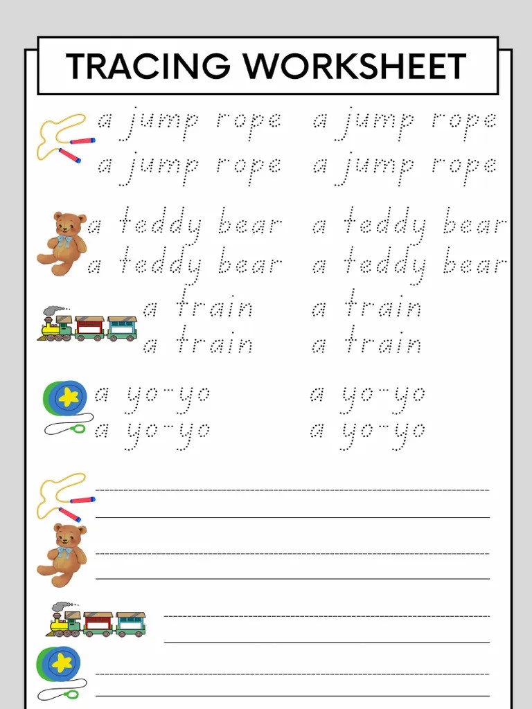 Alphabet tracing bundle worksheet
