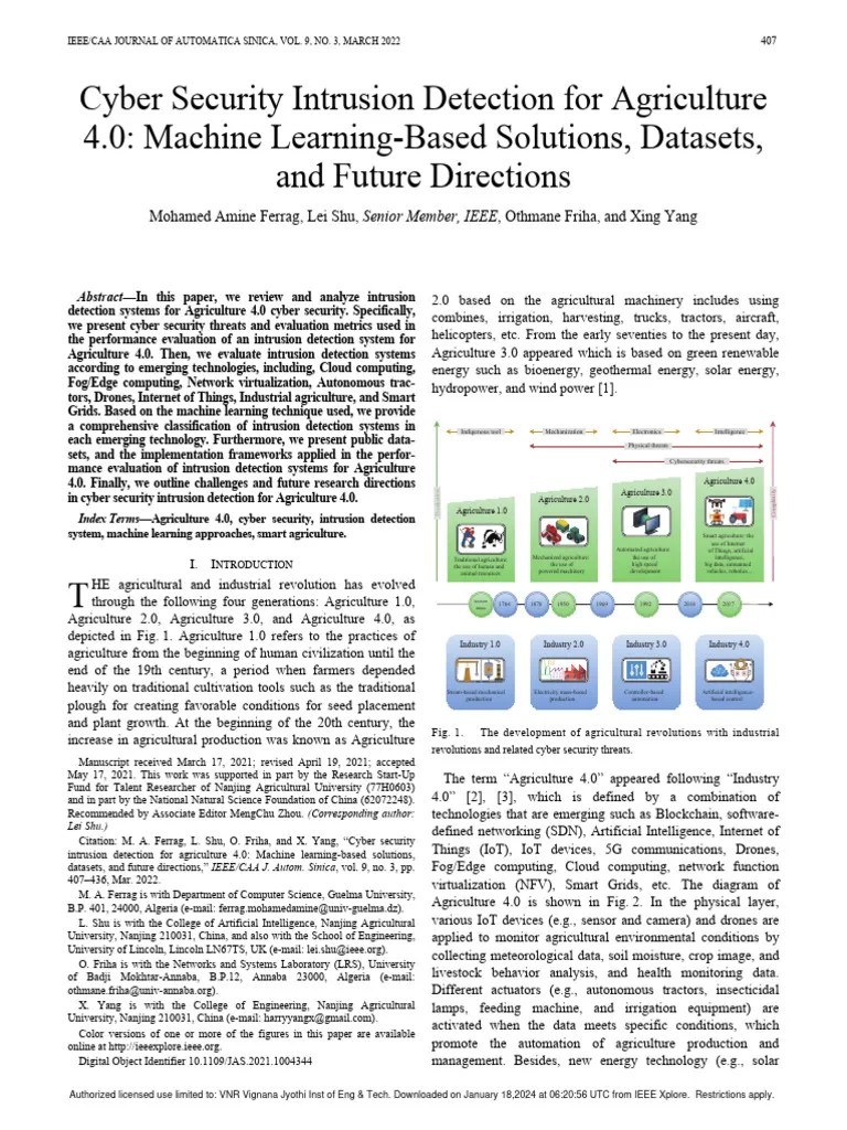 2.cyber Security Intrusion Detection For Agriculture 4.0 Machine ...