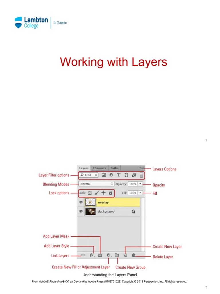 05 Working With Layers | PDF | Adobe Photoshop | All Rights Reserved