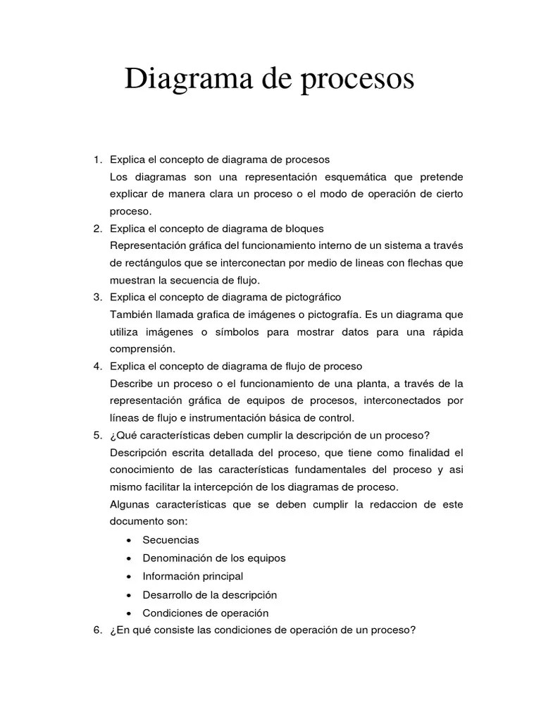 Diagrama De Procesos | PDF