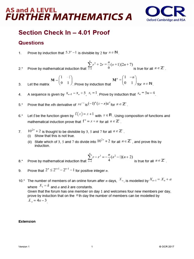 4.01 Proof | PDF | Mathematical Proof | Mathematics