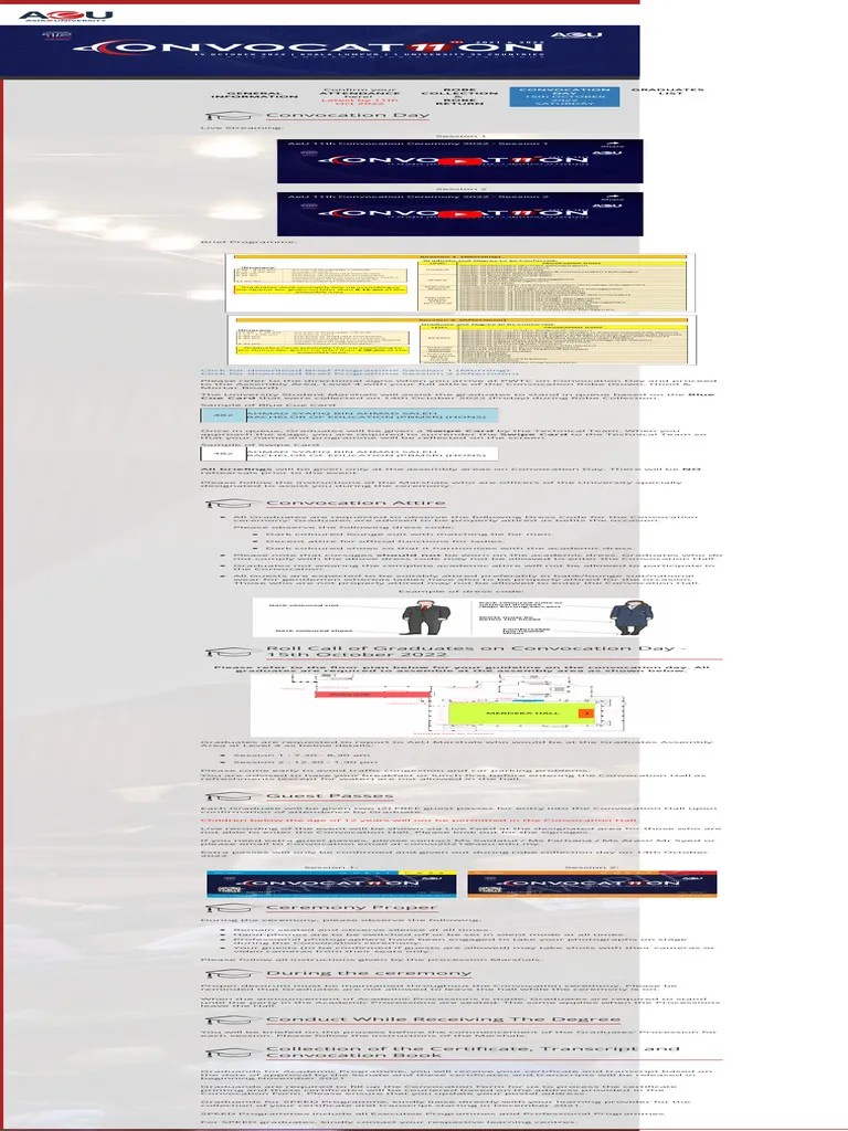 AeU Convocation 2021 | PDF