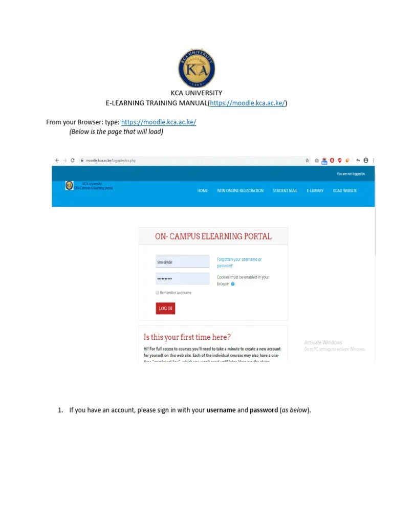 Creation Of Moodle Account Manual | PDF | Secure Communication | Cybercrime