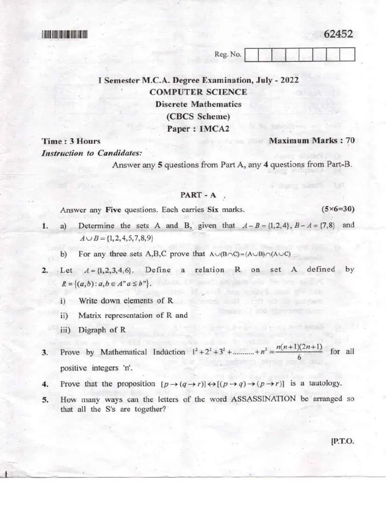 Discrete Mathematics | PDF