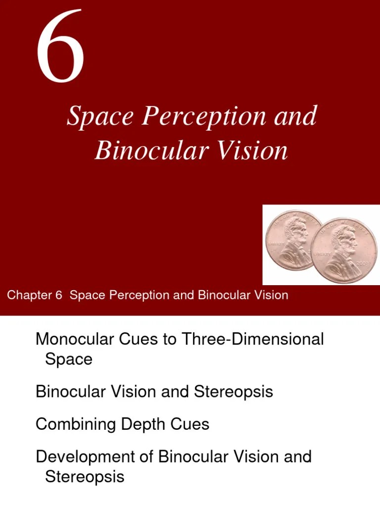 Lecture 6 -- Depth Perception | Download Free PDF | Stereoscopy ...