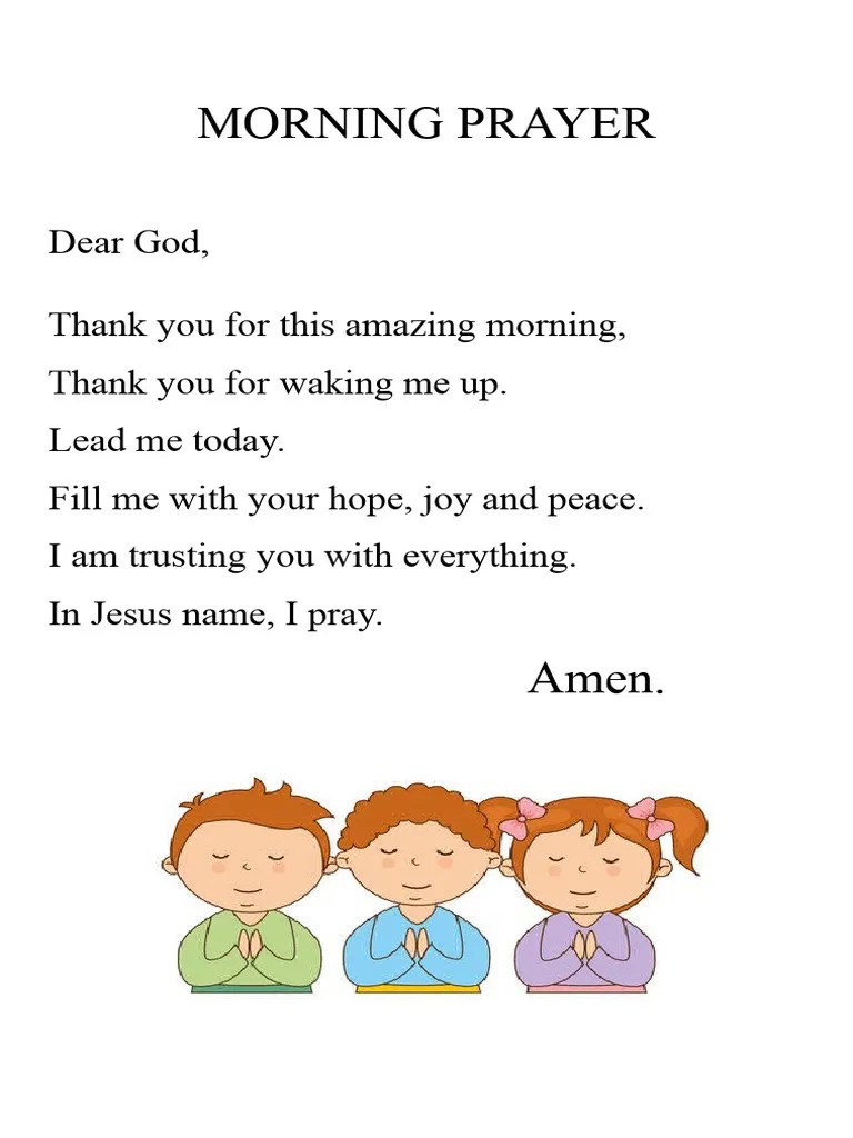 Morning Prayer | PDF