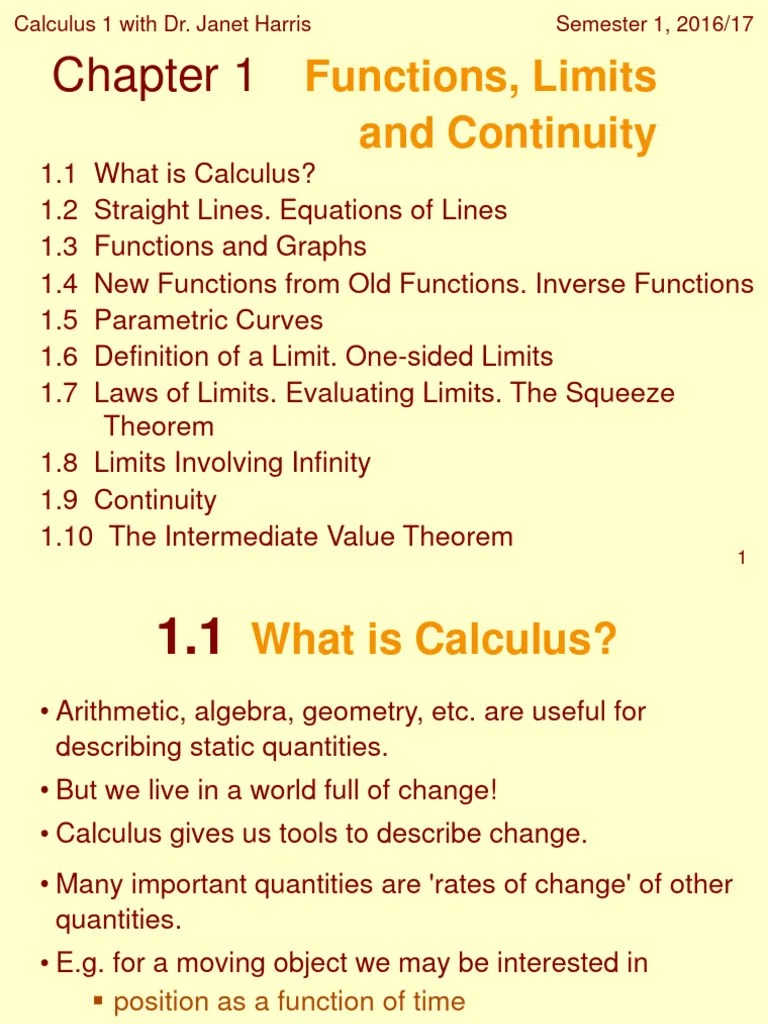 Calc1 Chapter 1 | PDF | Calculus | Function (Mathematics)