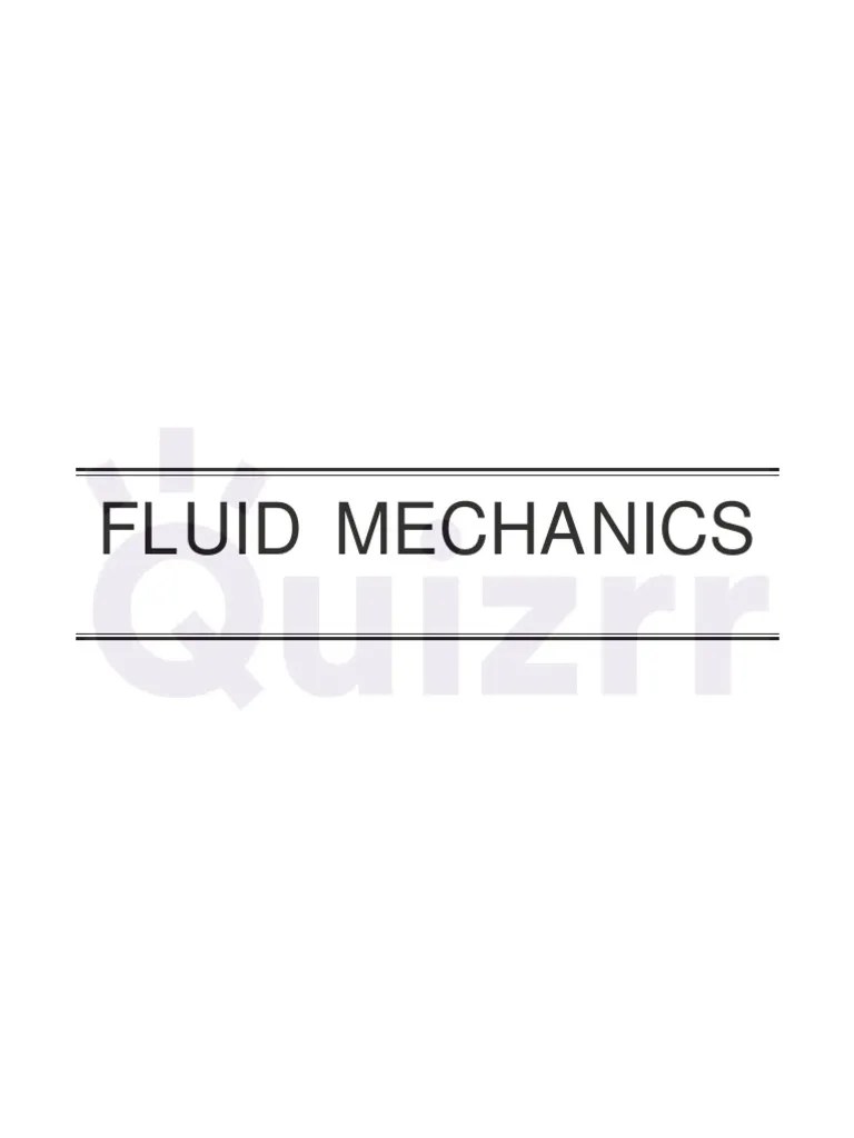 Fluid Mechanics | PDF | Buoyancy | Pressure