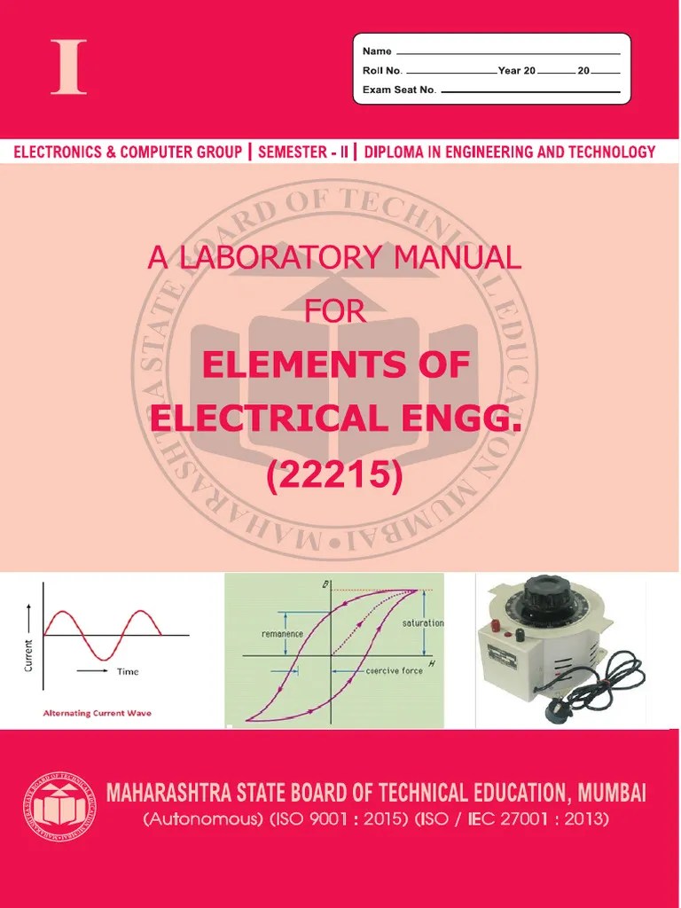 Elements Of Electrical Engineering | PDF