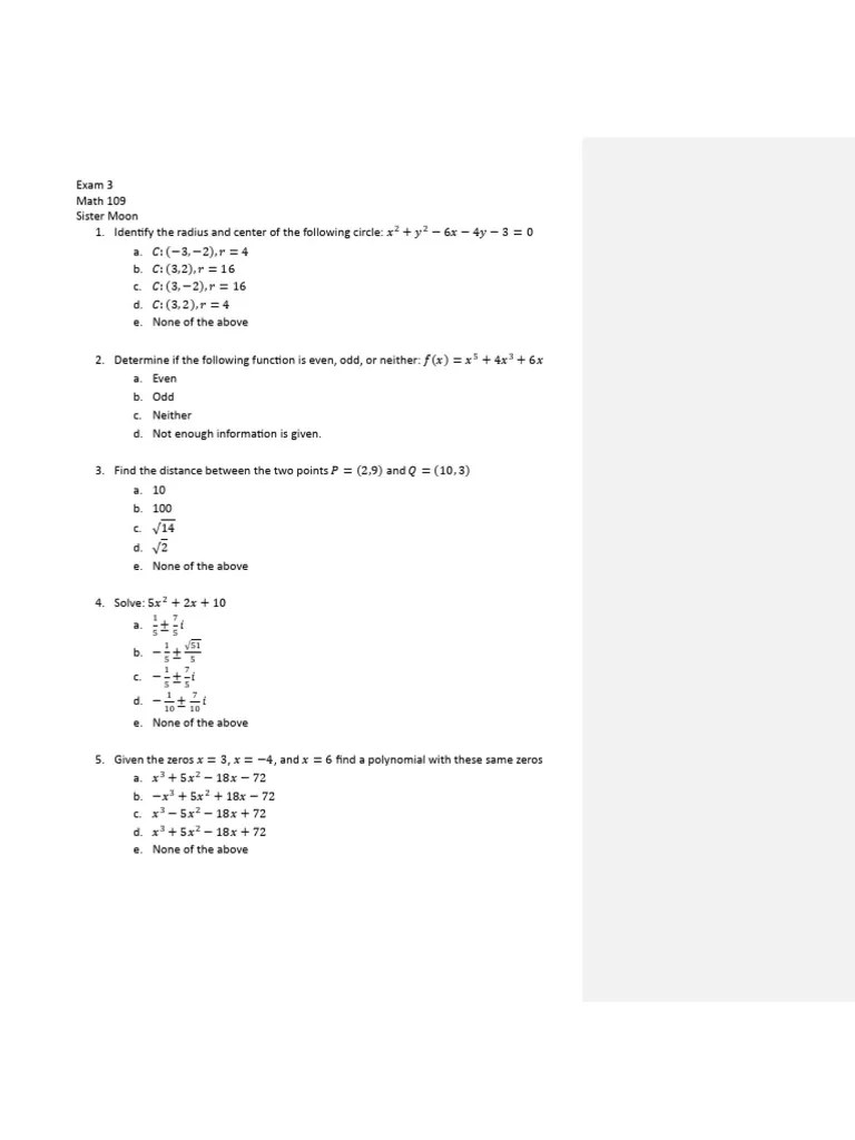 Exam 03 Winter 2024 - 8 | PDF | Function (Mathematics) | Functions And ...