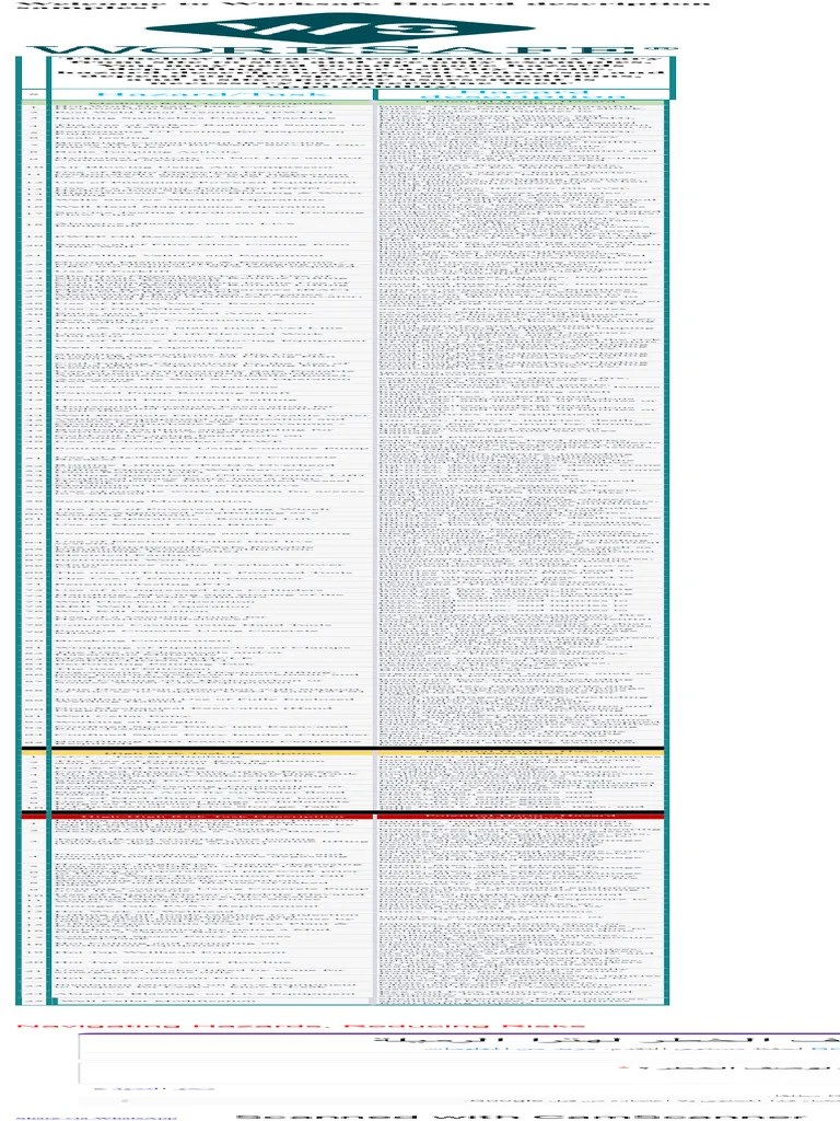 Worksafe Hazard Description | PDF | Burn | Hazards