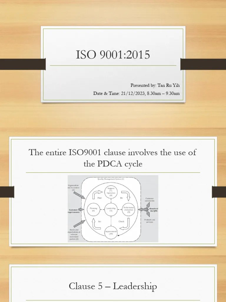 ISO9001:2015 Training Material | PDF | Iso 9000 | Audit