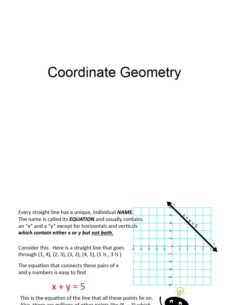 Coordinate Geometry | PDF | Slope | Line (Geometry)