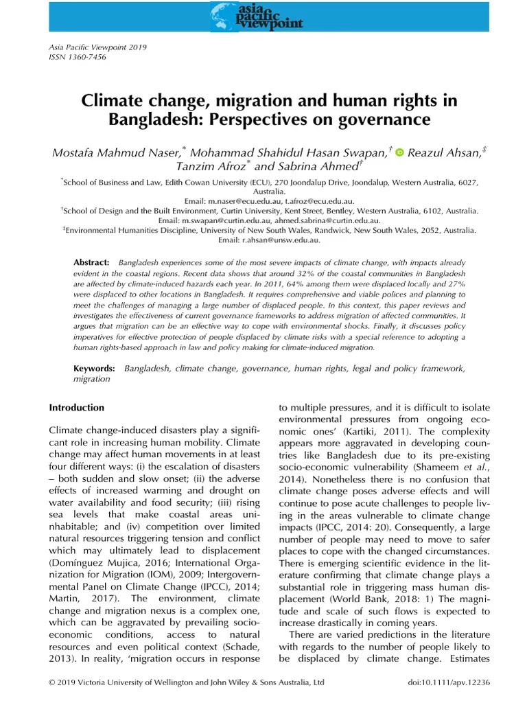 Climate Change Impact | PDF | Human Migration | Disaster Risk Reduction