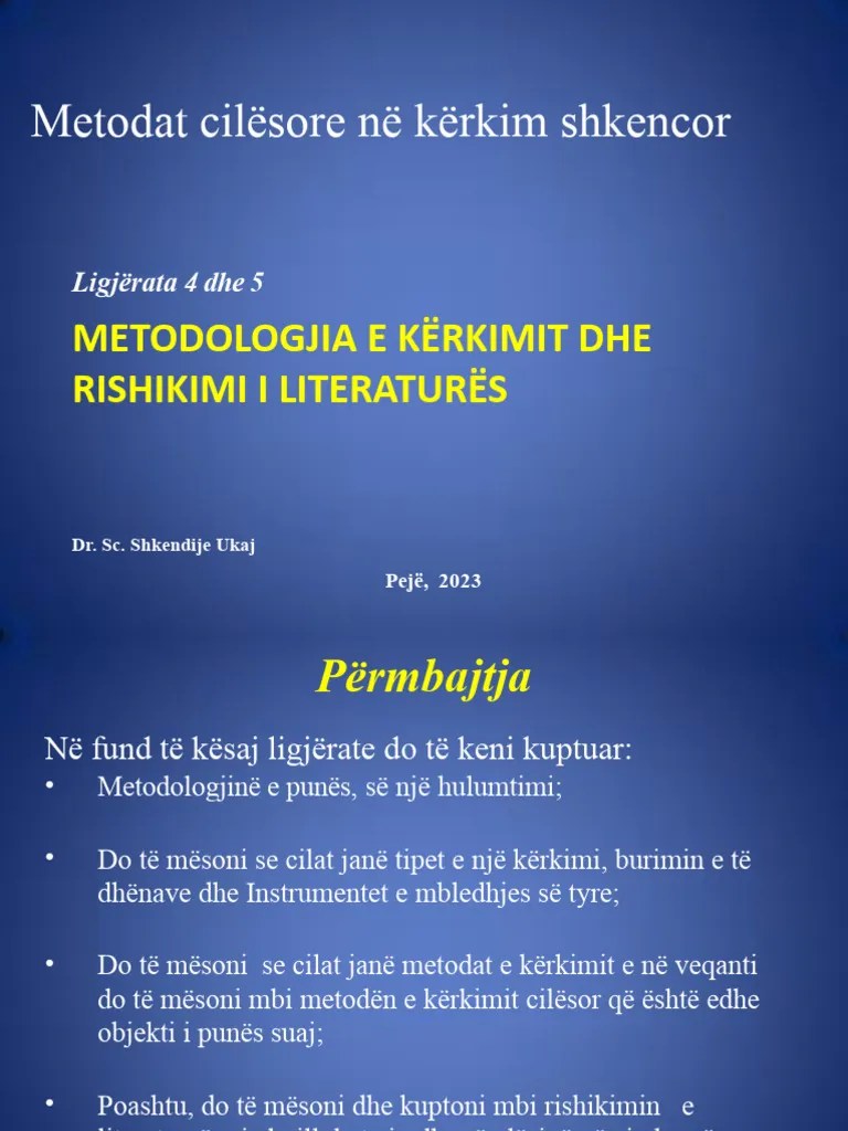 Ligjerata 4 5 SLLAJDET | PDF