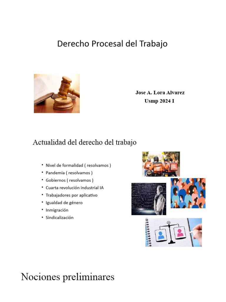Derecho Procesal Laboral | PDF | Derecho Laboral | Ley Procesal
